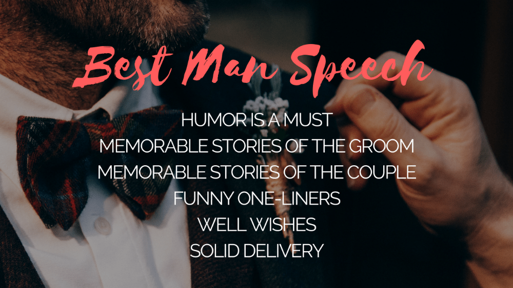 Best Man Wedding Speech Tips